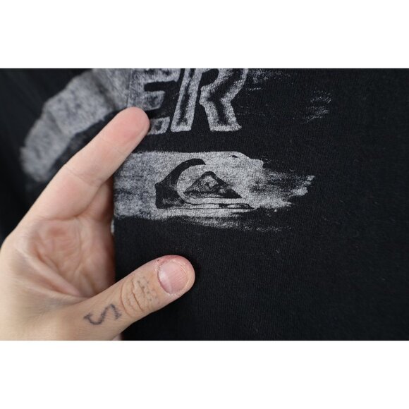 Vintage Y2K Quiksilver Surfing Mens 2XL Faded Spell Out Short Sleeve T-Shirt - Picture 5 of 14